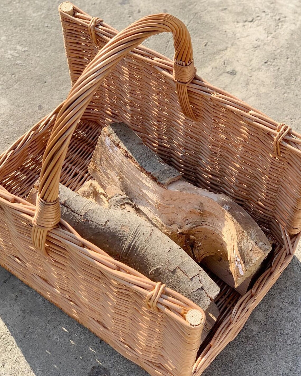 Log Basket Fireplace Log Rack Fireplace Basket Firewood Etsy