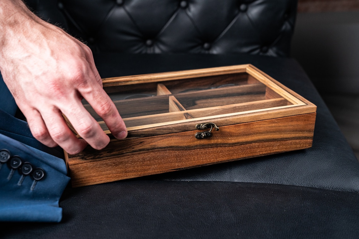 Personalized Wooden Glasses Case Engraved Glasses Box Wooden Etsy