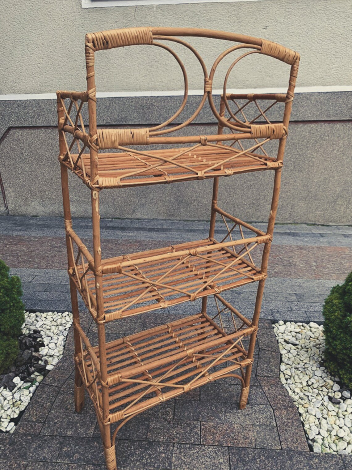 Wicker Shelving Unit Rattan Shelving Unit Wicker Shelf Etsy