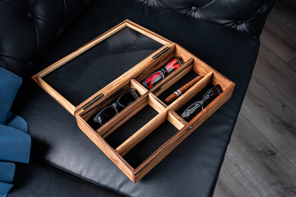 Personalized Wooden Glasses Case Engraved Glasses Box Wooden Etsy