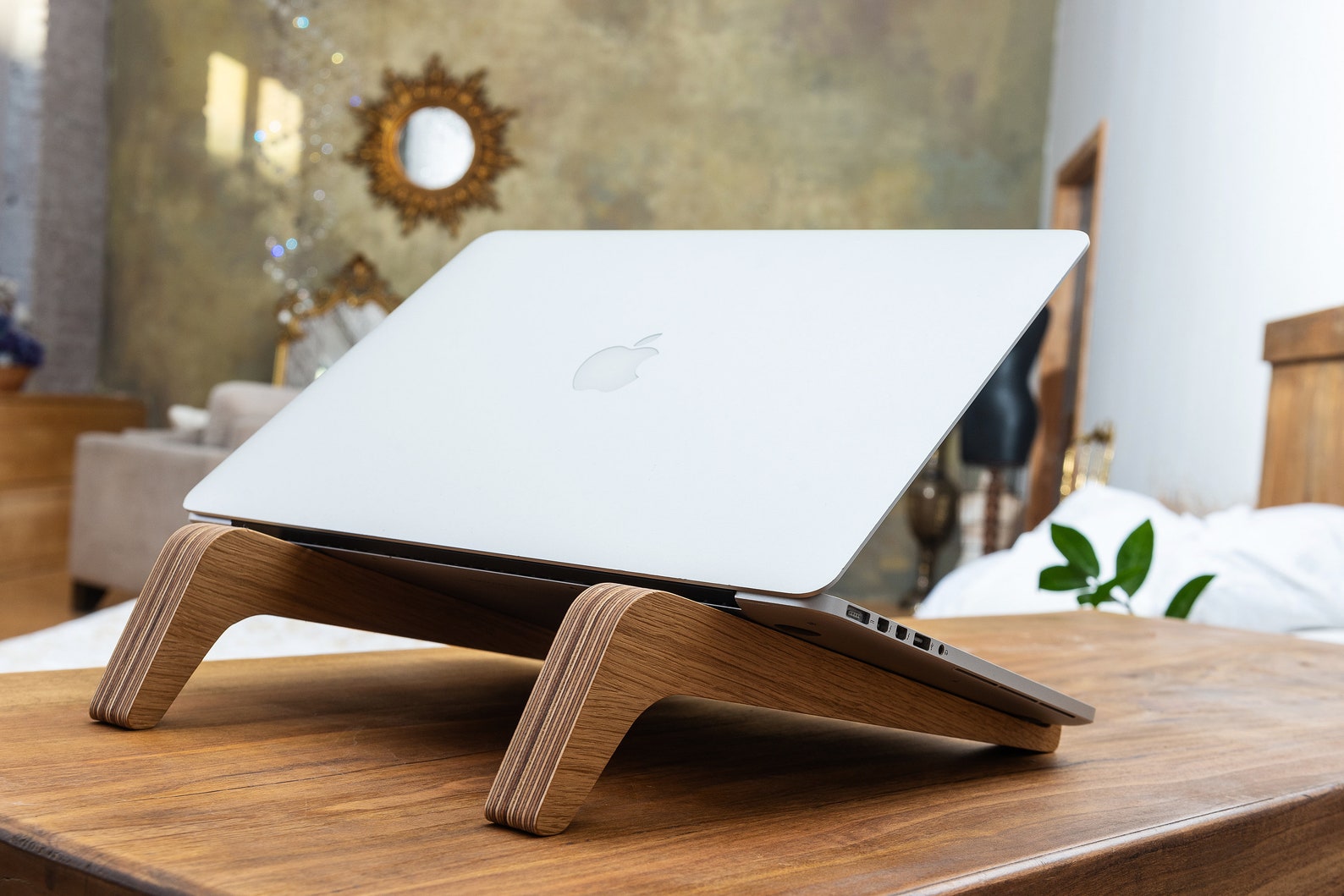 Custom Computer Stand Wooden Laptop Stand,custom Laptop Stand,macbook Stand,laptop Riser ...