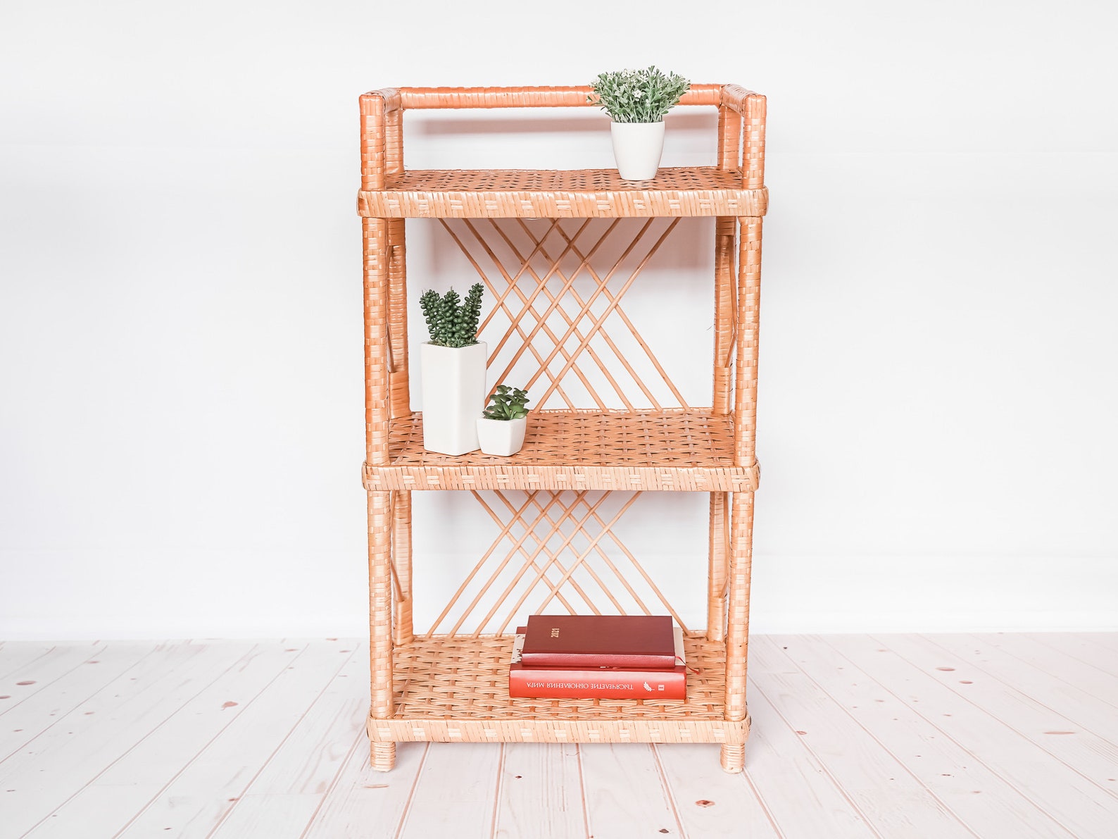 Rattan Indoor Furniture Rattan Shelving Unit Rattan Etsy