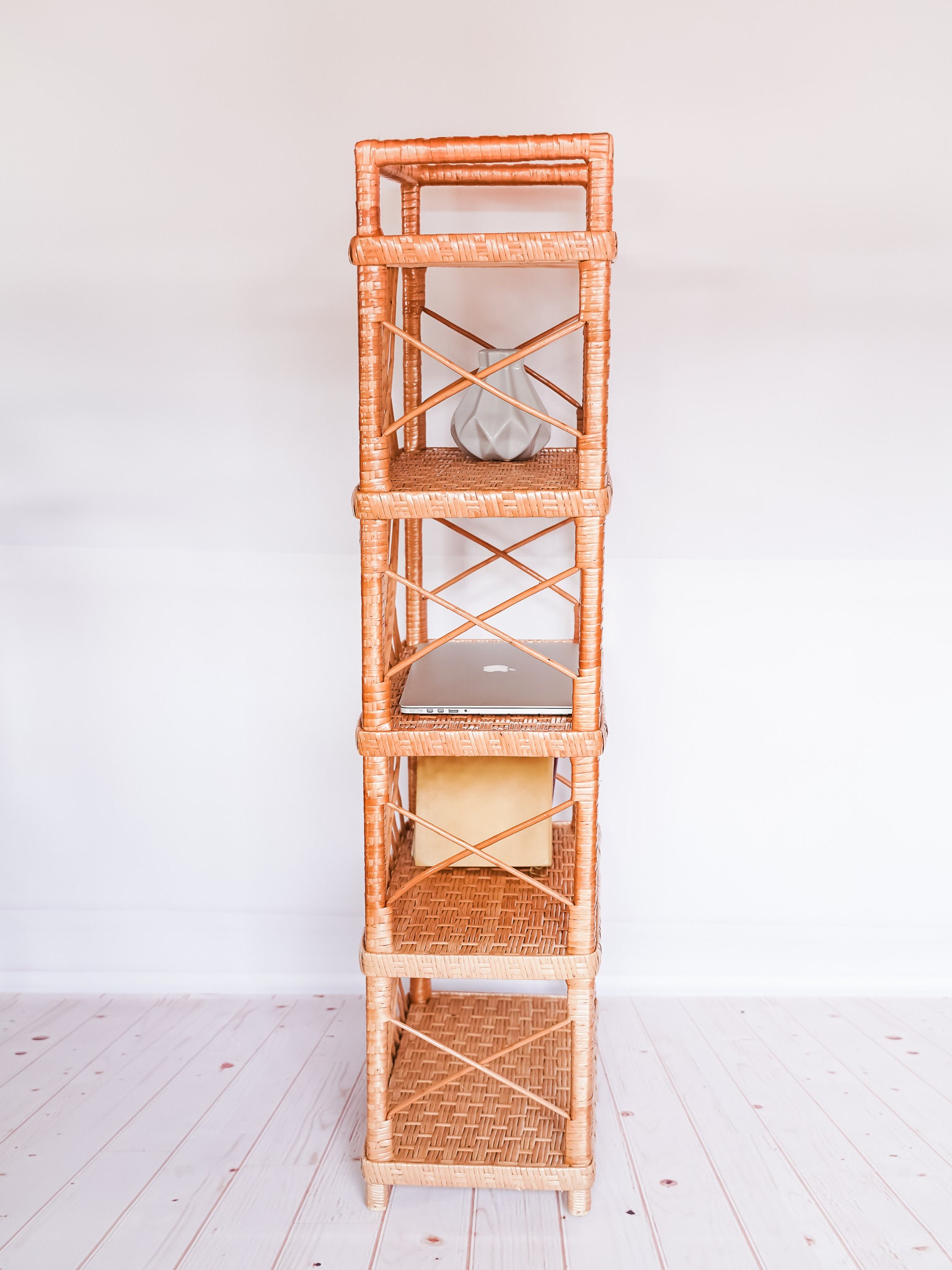 Rattan Etagere Wicker Plant Stand Kids Room Shelves Rattan Etsy