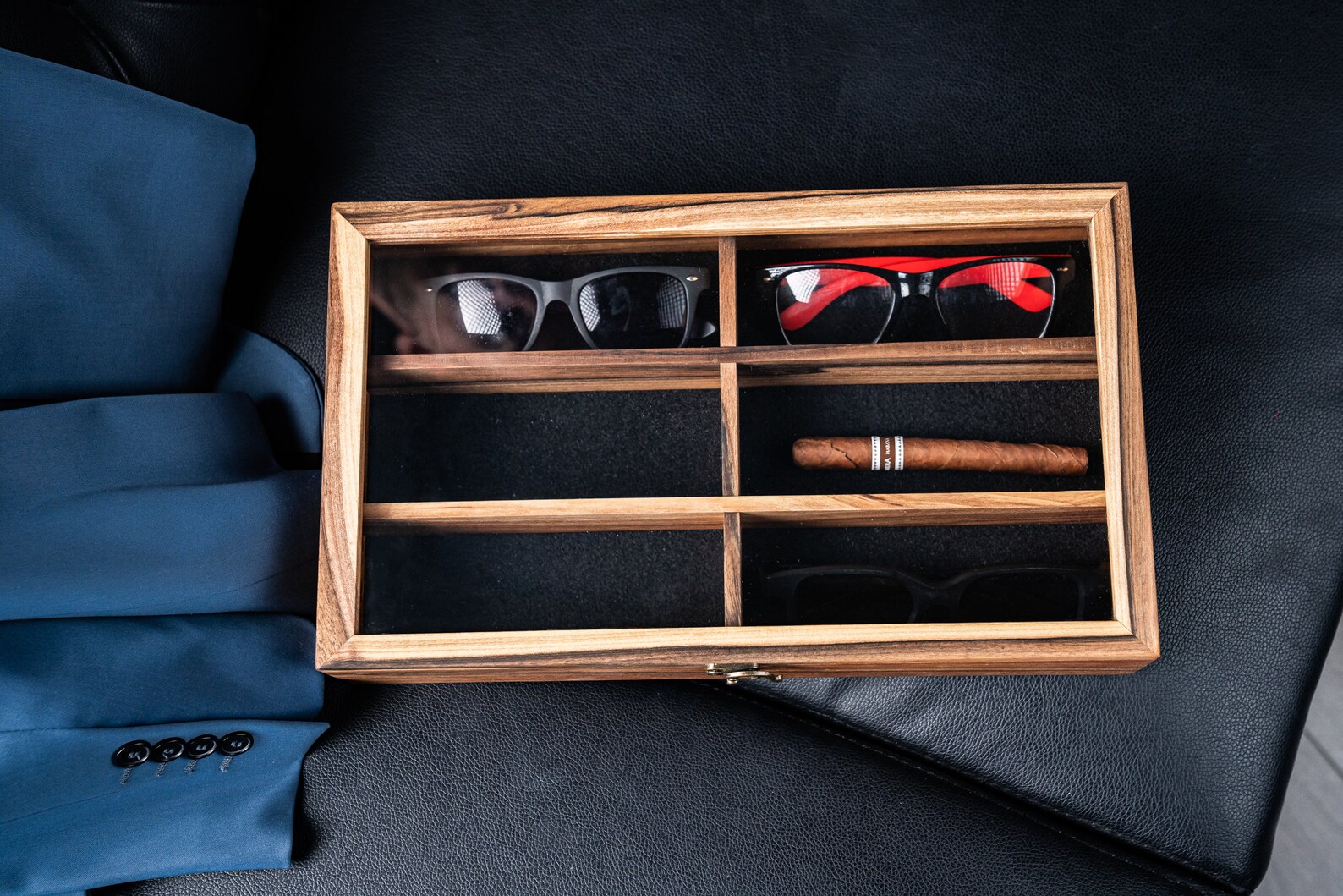 Personalized Wooden Glasses Case Engraved Glasses Box Wooden Etsy
