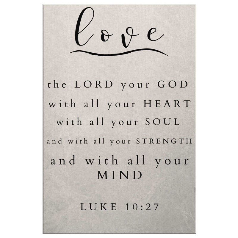 Luke 10 27 - Etsy