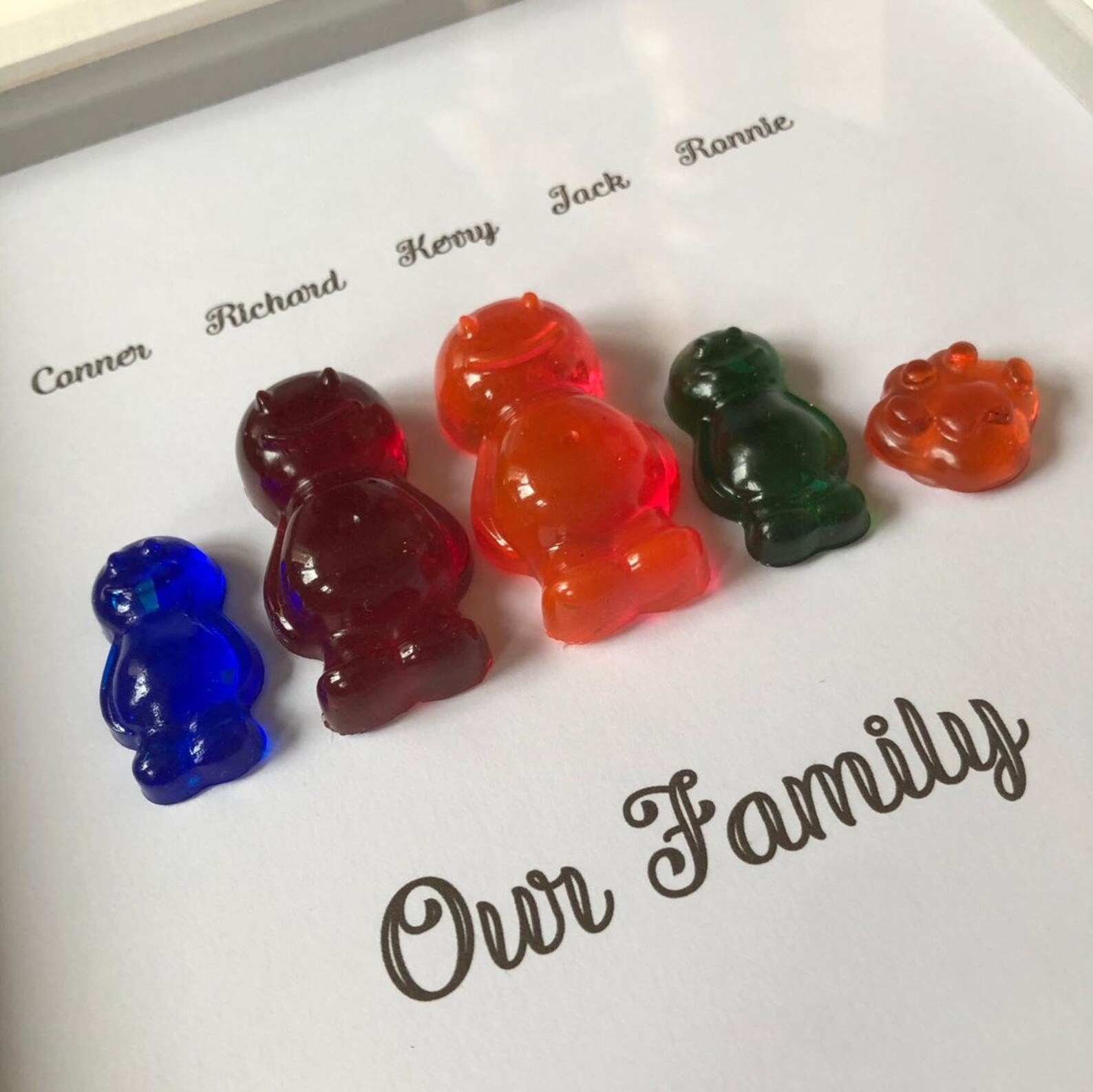 Personalised Jelly Baby Portrait Frame Etsy