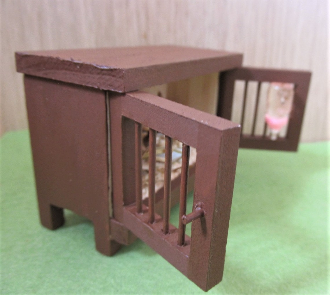 Dolls House Rabbit Hutch 112 Scale Pets Miniature Furniture Etsy