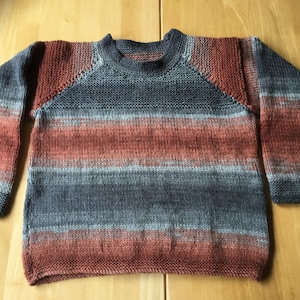 Child&#39;s Sweater 28&quot; Chest, Kids Jumper, Hand Knitted Children&#39;s Clothes
