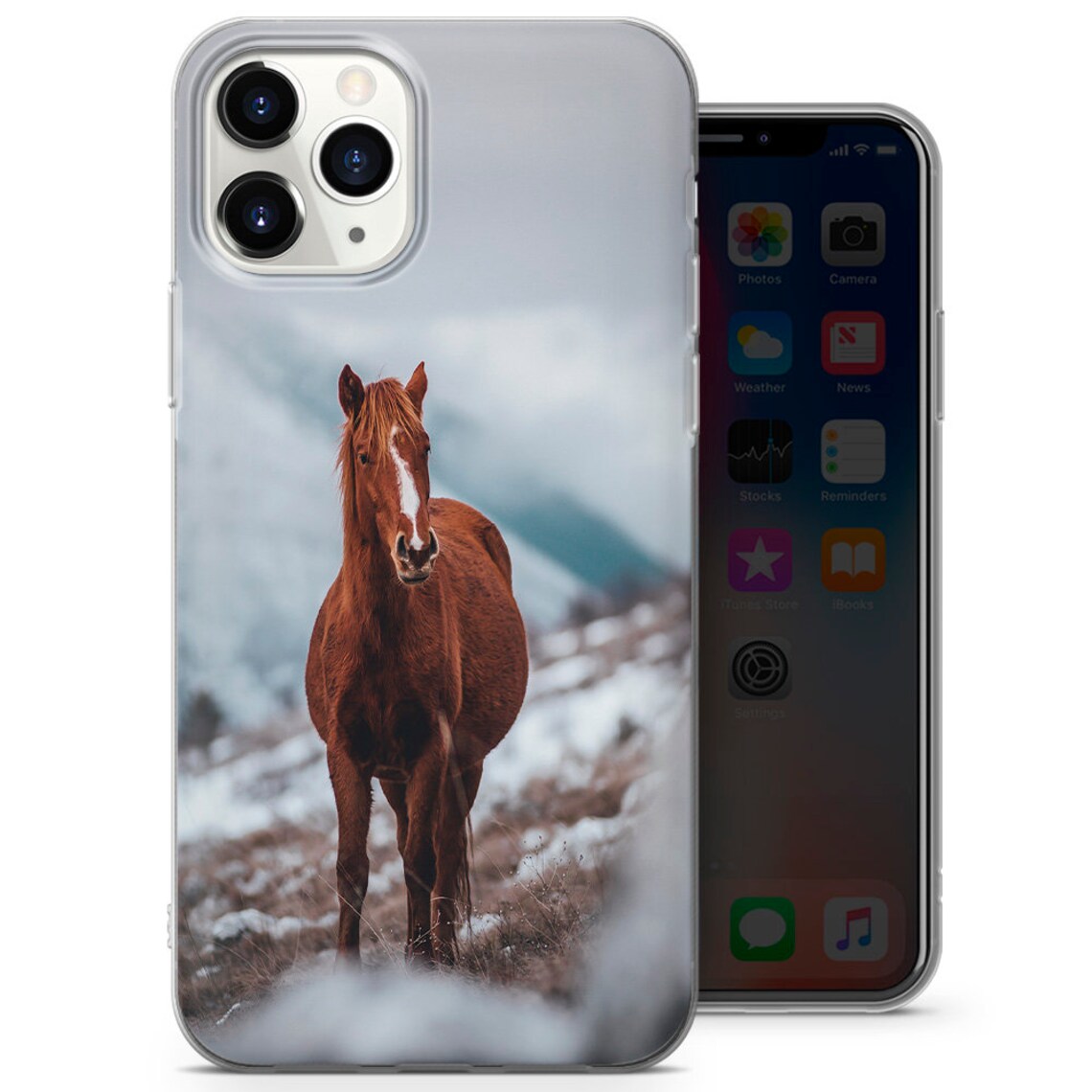 Horse Phone Case Animal Cover fits for 12 Mini 11 Pro Max Etsy