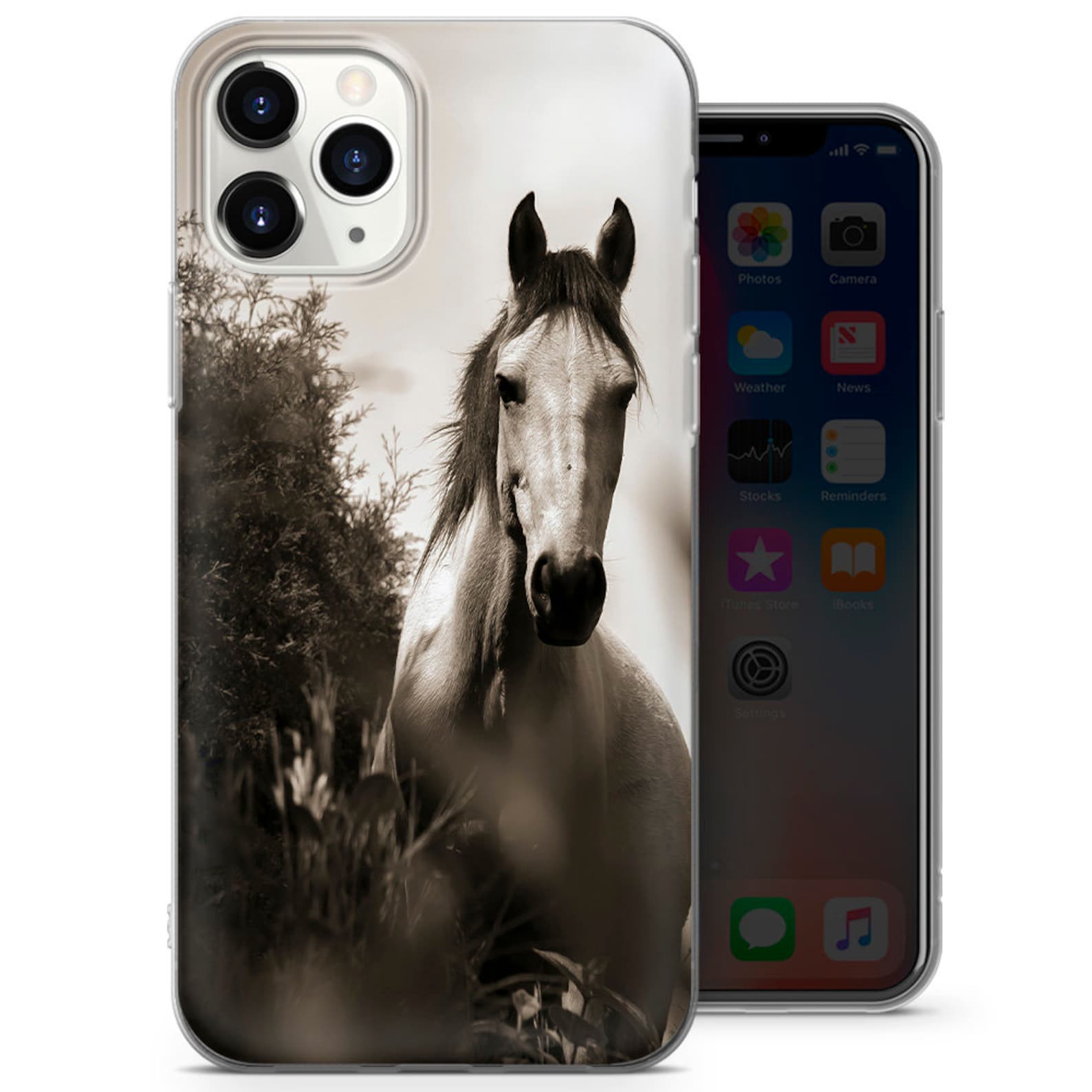 Horse Phone Case Animal Cover fits for 12 Mini 11 Pro Max Etsy