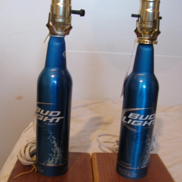 Bud Lite bottle lamps 29.00 @ or 49.00 pair. Can't beat that with a stick