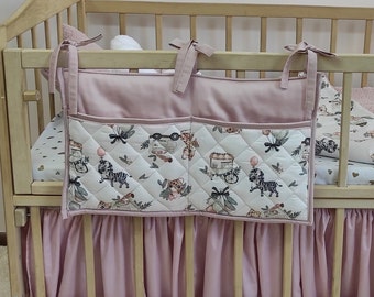 Keep Your Baby's Essentials Organized with this Hanging Bedside Bag, Hanging Baby Bedside Bag, Crib Organizer for Baby Essentials, Organizer