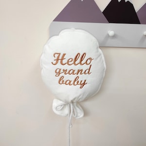 Decorazione da parete per festa per baby shower, ghirlanda di palloncini in tessuto personalizzata, set di palloncini per cartellini con nome per bambini, regalo di palloncini Boho, palloncini con nome personalizzato