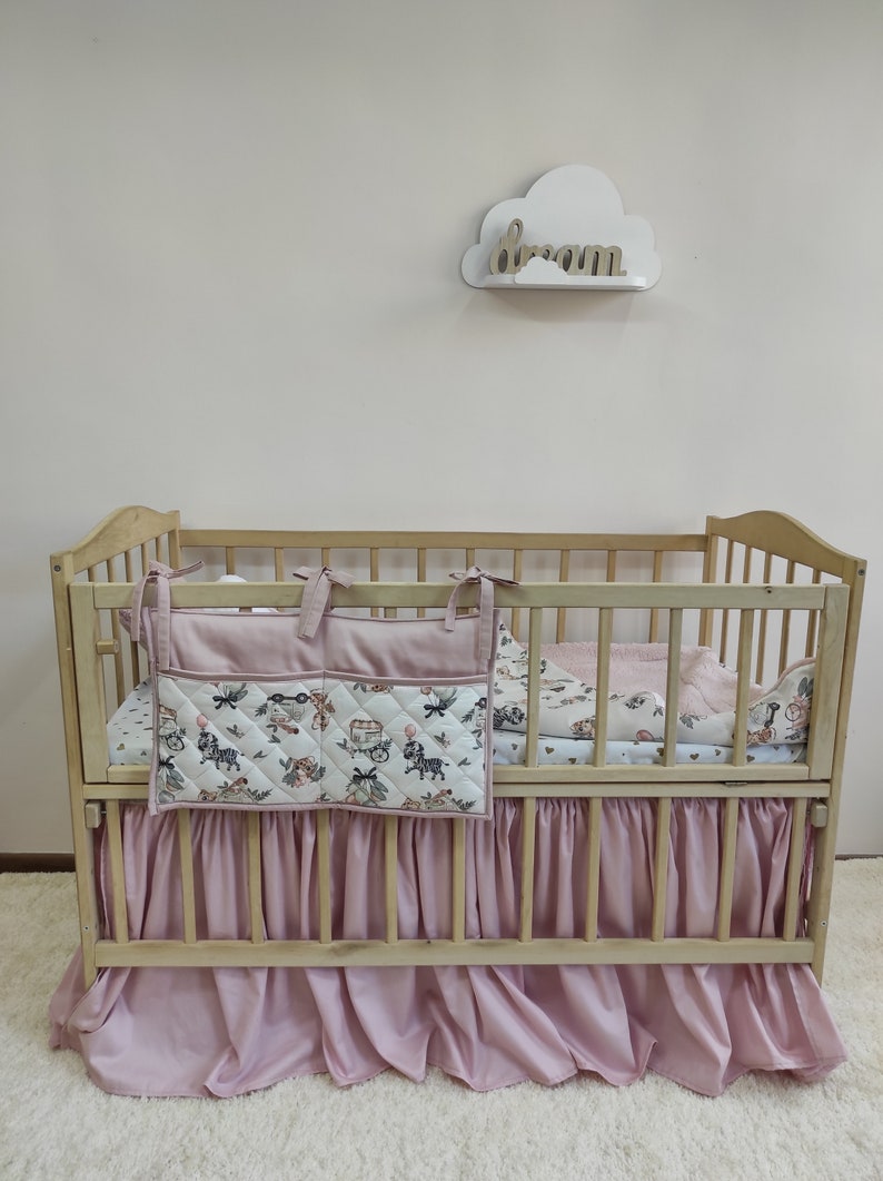 Baby Crib Skirt, Baby Cot Skirt, Crib Skirt for Baby Room Decor, Baby Bedding, Crib Bedding