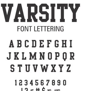 JERSEY LETTERING