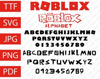 Vector Alphabet Etsy - roblox logo vector eps ai pdf svg png vectors roblox roblox shirt roblox pictures