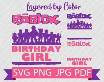 Roblox Vector Etsy - cute roblox logos pink