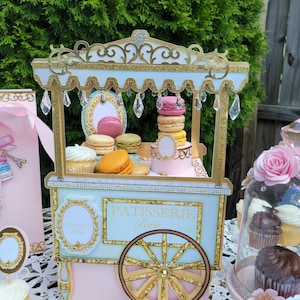 Deluxe Parisian Patisserie Serving Cart - DESSERT SERVING CART