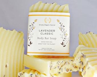 Lavender Soap Bar | Exfoliating, Vegan, Palm-Free