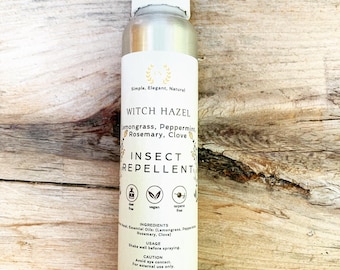 Repelente de insectos natural / Repelente de insectos sin DEET / Spray de aceite esencial contra mosquitos y garrapatas