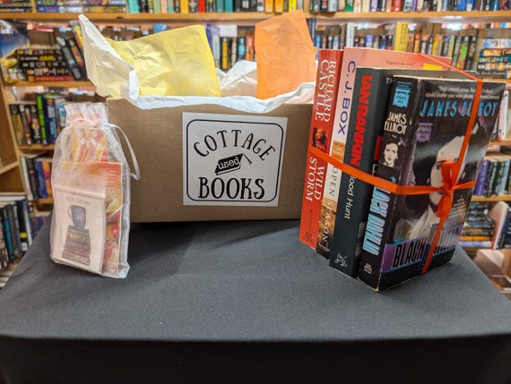 Mystery Fiction surprise Book Box ~  Personalized for you!  ~*~  Choose 1,3 or 6 months   ~*~