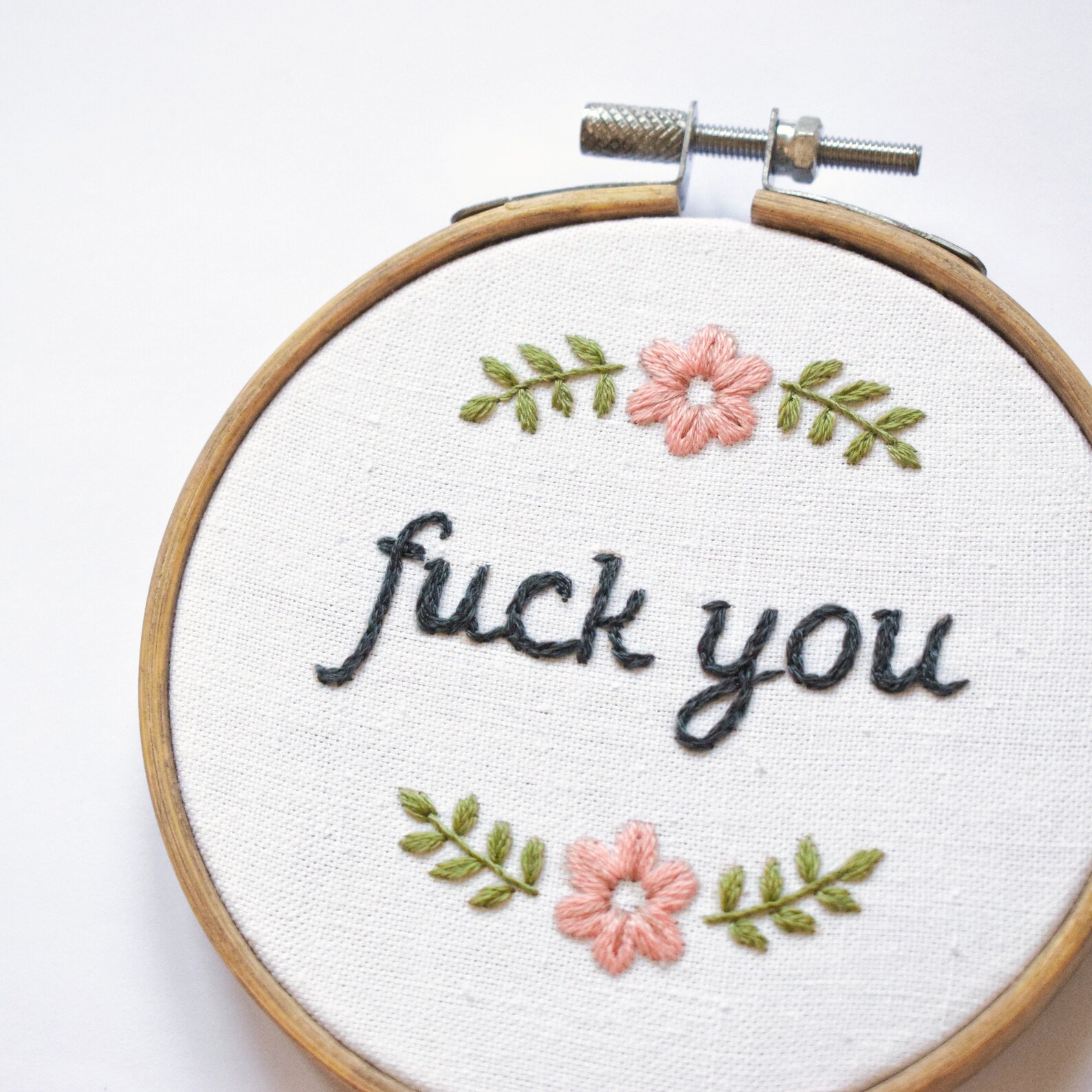 Swear Word Embroidery Pattern