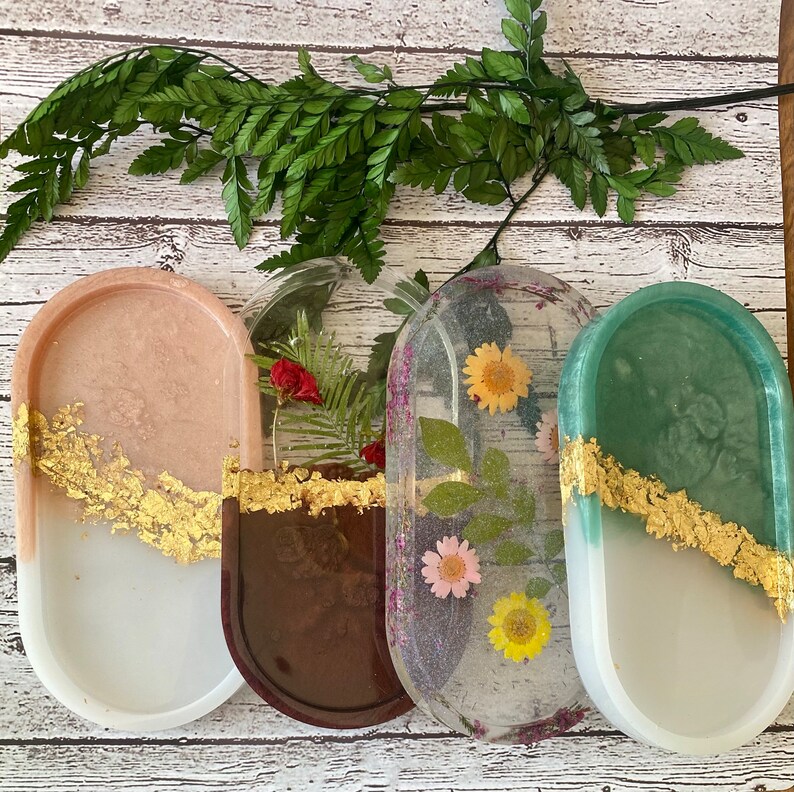 Resin Trinket Trays Etsy