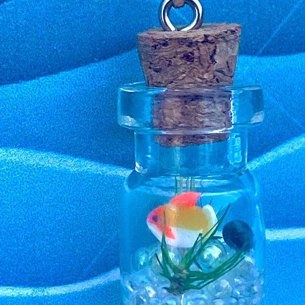 Goldfish Necklace Etsy