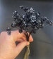 Flat Black or Chalk Black real dried star flowers 100 stems 