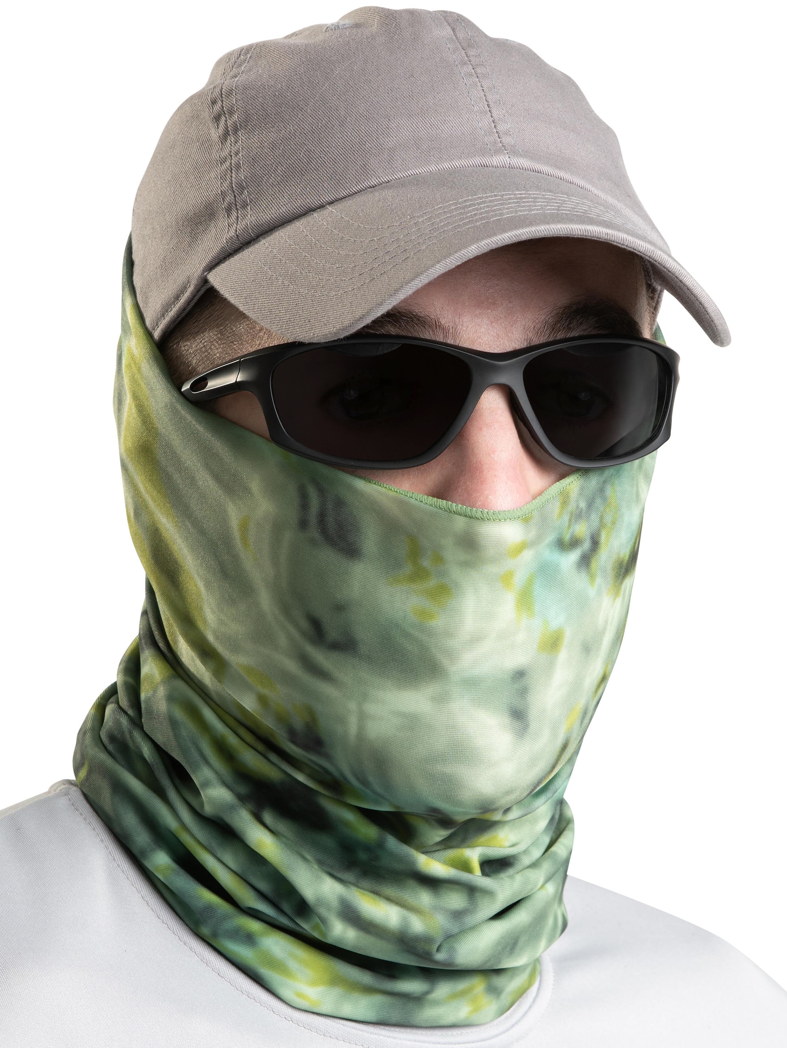 Men's Neck Gaiter In Six Sizes XS 2XL Cooling UPF 50 Sun Protection