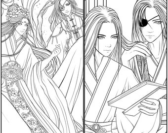 11-page Set of Colouring Pages Mo Dao Zu Shi Wei (Download Now) 