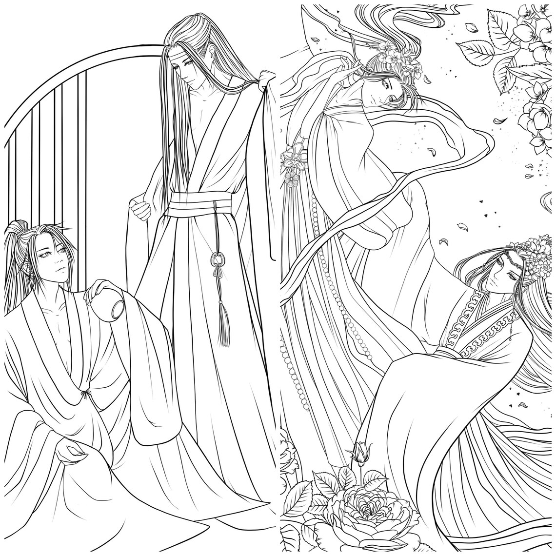 Mo Dao Zu Shi Colouring Pages Set | Etsy