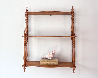 French Vintage Three Tier Wall Shelf