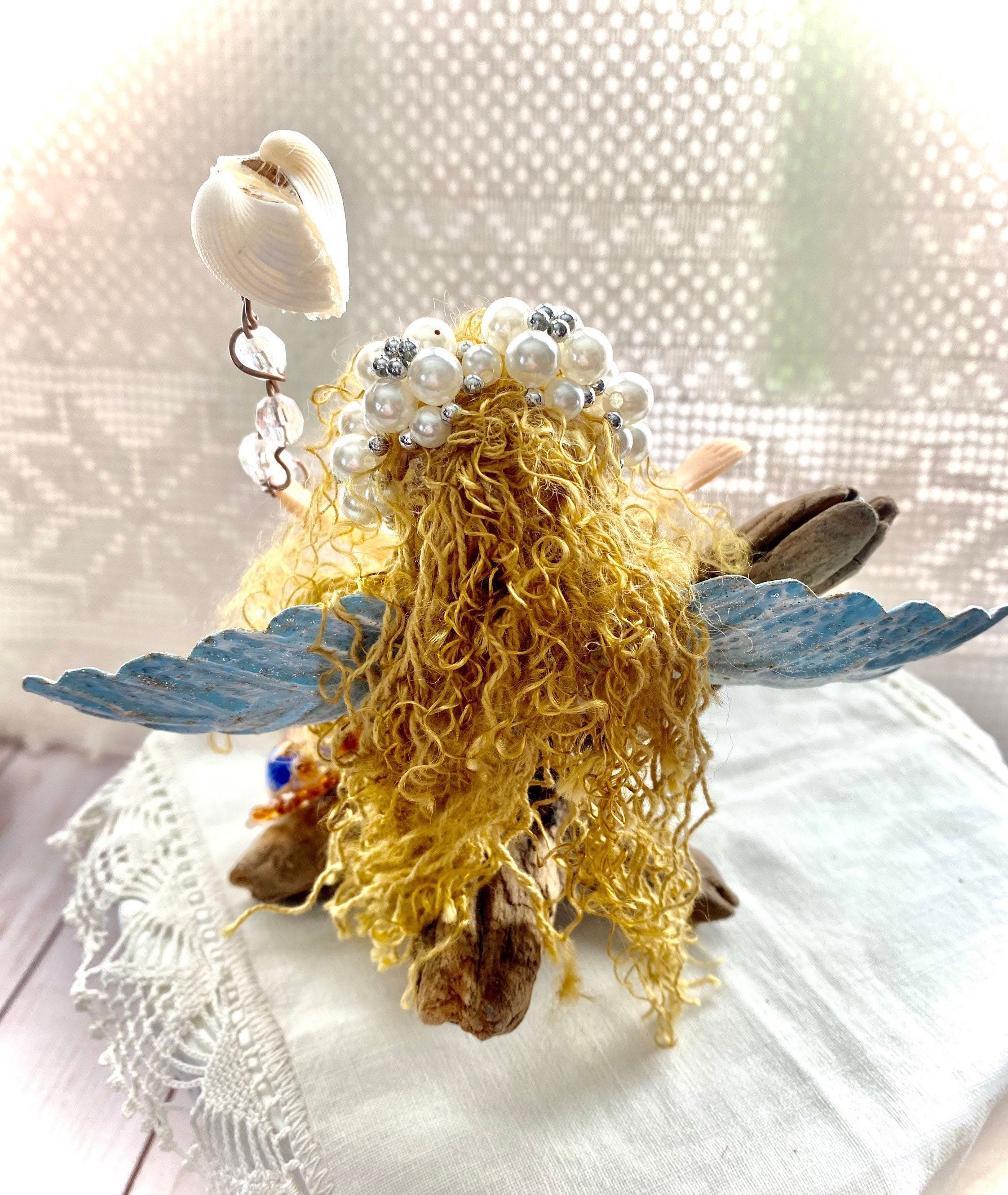 Agnola Mermaid Assemblage Angel of the Sea Angel Figure Assemblage ...