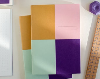 Notebook Color Block / DIN A5 / natural paper