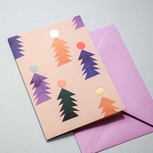 Klappkarte Magic Tree // inkl. Umschlag // Weihnachten // Goldfolie veredelt // Recyclingpapier // DIN A6