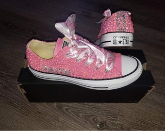 breast cancer converse sneakers