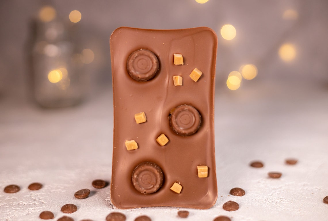 Rolo Chocolate Slab Salted Caramel Chocolate Belgian Etsy