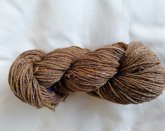 hand-spun wool with silk