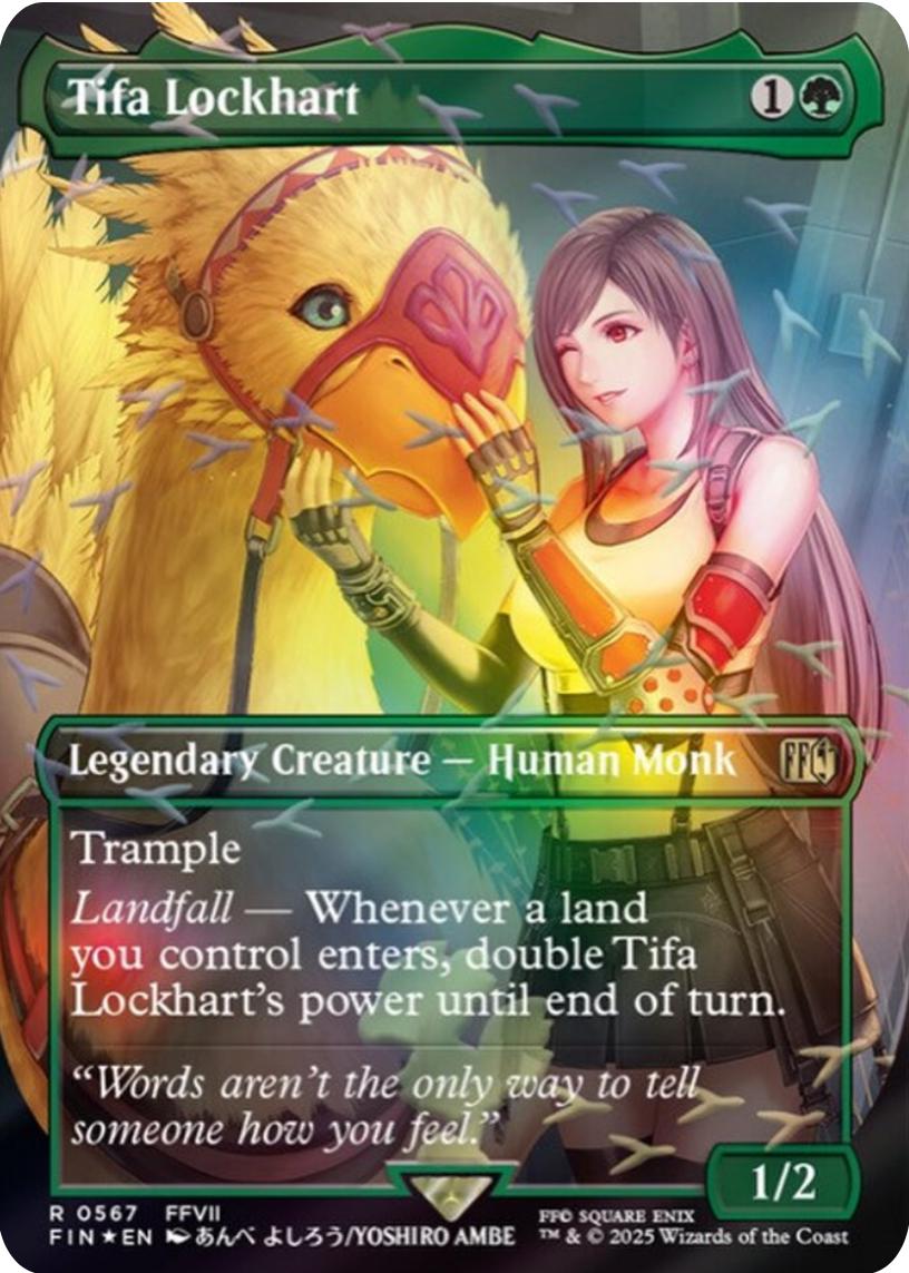 MTG FF7 プレリ Foil 未開封 7枚セット Tifa Lockhart Final Fantasy 7 MTG Proxy Card Base Alt Art