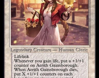 Aerith Gainsborough Base Alt Art Pro Tour Promo Surge Foil - Etsy