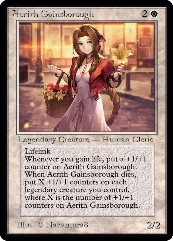 Aerith Gainsborough Base Alt Art Pro Tour Promo - Etsy