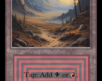 Original Dual Lands - Set of 10 Custom Art / Playtest for MTG / Magic Commander