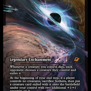 Podgląd Sothera, karty proxy Supervoid Edge of Eternities MTG