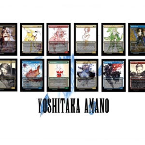 Alle AMANO-kaarten AMANO Final Fantasy Magic the Gathering-kaarten Folie #'d/16