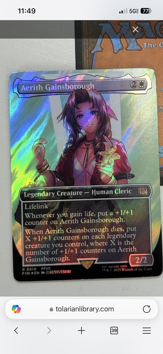 Aerith Gainsborough Base Alt Art Pro Tour Promo Surge Foil - Etsy