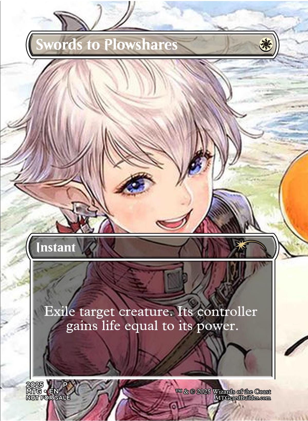 Proxy Final Fantasy XIV Foil Promo Cards: Swords to Plowshares