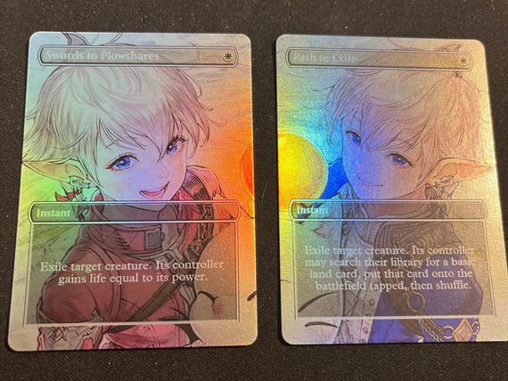 Proxy Final Fantasy XIV Foil Promo Cards: Swords to Plowshares