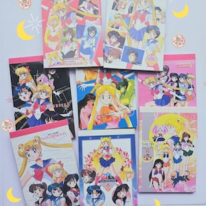 Vintage Sailor Moon Mini Notepads Usagi Tsukino Pretty Guardians Anime Rare Find Chibiusa Stationery Pre owned collection