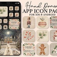 Christmas Ios App Icons Winter App Icons iPhone Christmas Ios14 ...